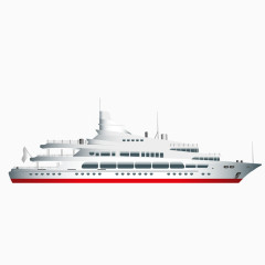 精美海上轮船矢量素材