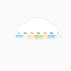 矢量ppt创意云朵