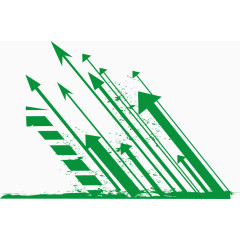 绿色箭头矢量图