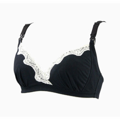 犬印本铺孕产妇哺乳黑色蕾丝胸衣