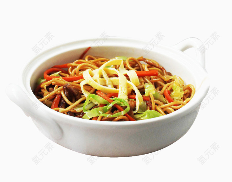 杂蔬肉丝炒面