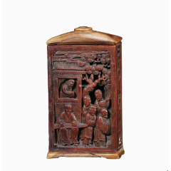 清朝黄杨木香囊