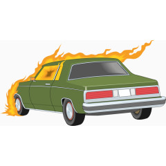 卡通手绘汽车