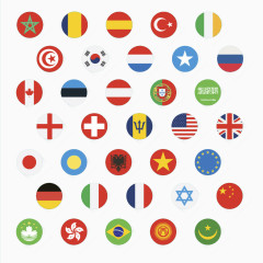 各国国旗矢量素材