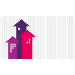 矢量地产抽象房屋箭头