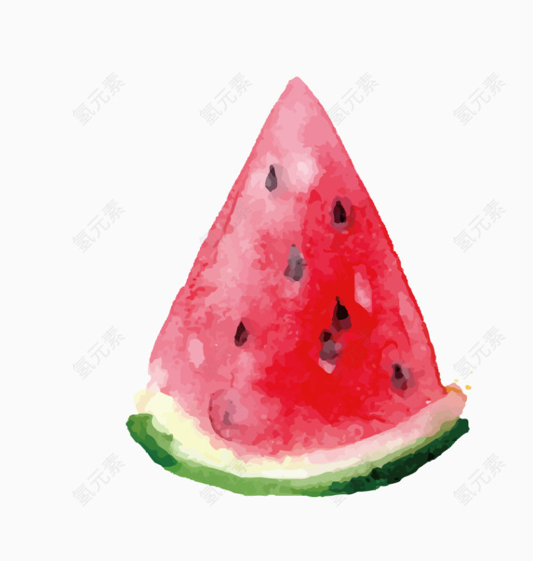 矢量一瓣西瓜