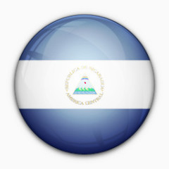 国旗尼加拉瓜对世界标志图标