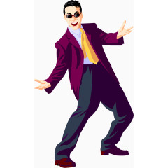 矢量手绘帅气男士