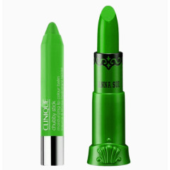 绿色花纹进口唇彩