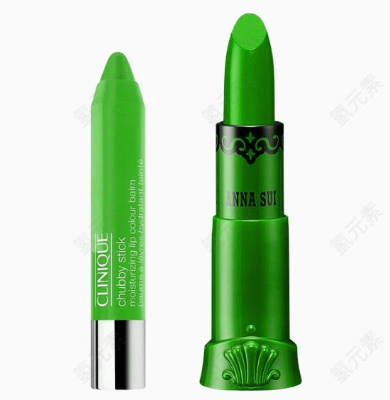 绿色花纹进口唇彩