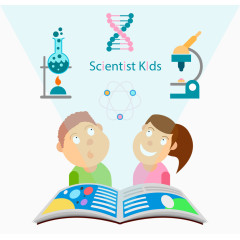 矢量手绘书本知识