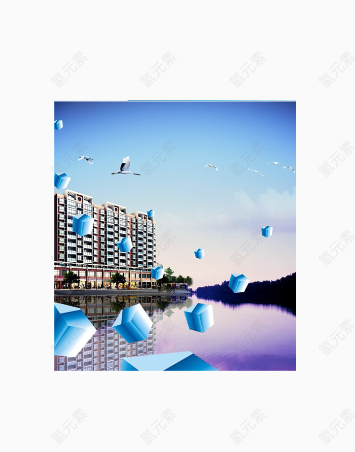 房地产建筑山水景观
