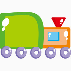 矢量卡通火车素材
