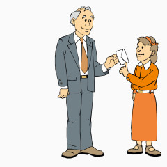 给领导递交辞职信的职员