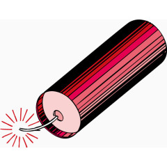 点燃的红色鞭炮矢量