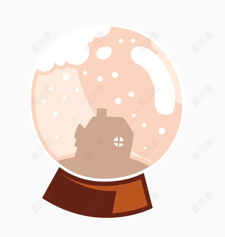 矢量圣诞水晶球