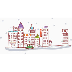 矢量街道免抠素材