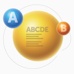 PPT专用圆形形状矢量图