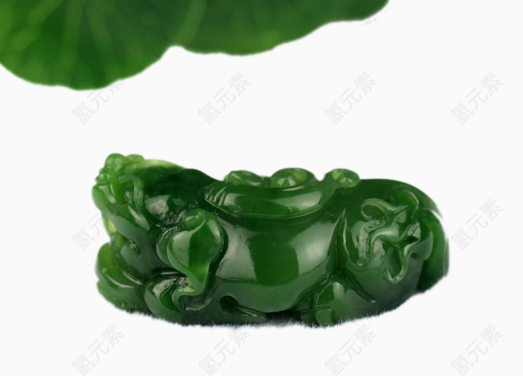 菠菜绿貔貅挂坠