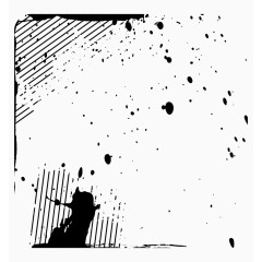 黑色涂鸦边框矢量素材