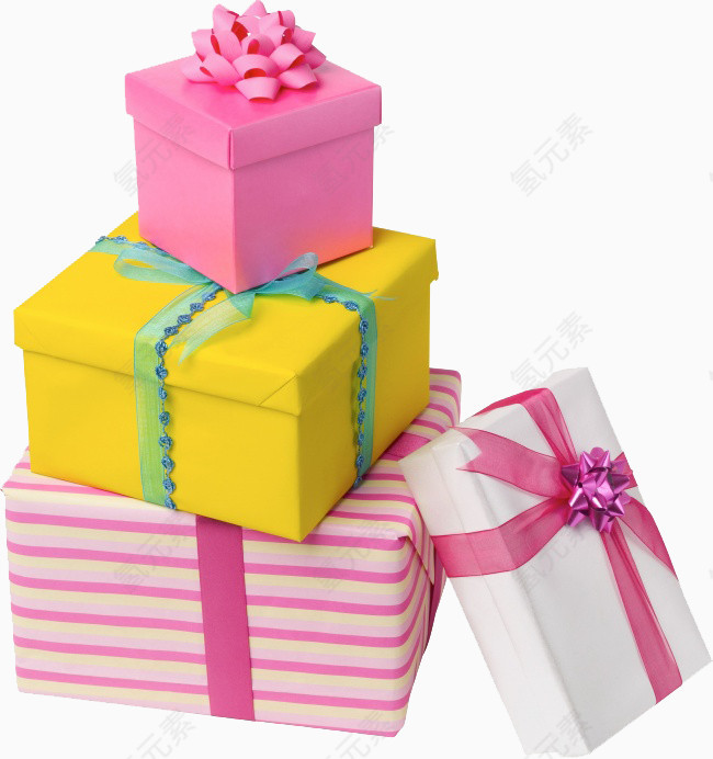 一堆圣诞礼物盒