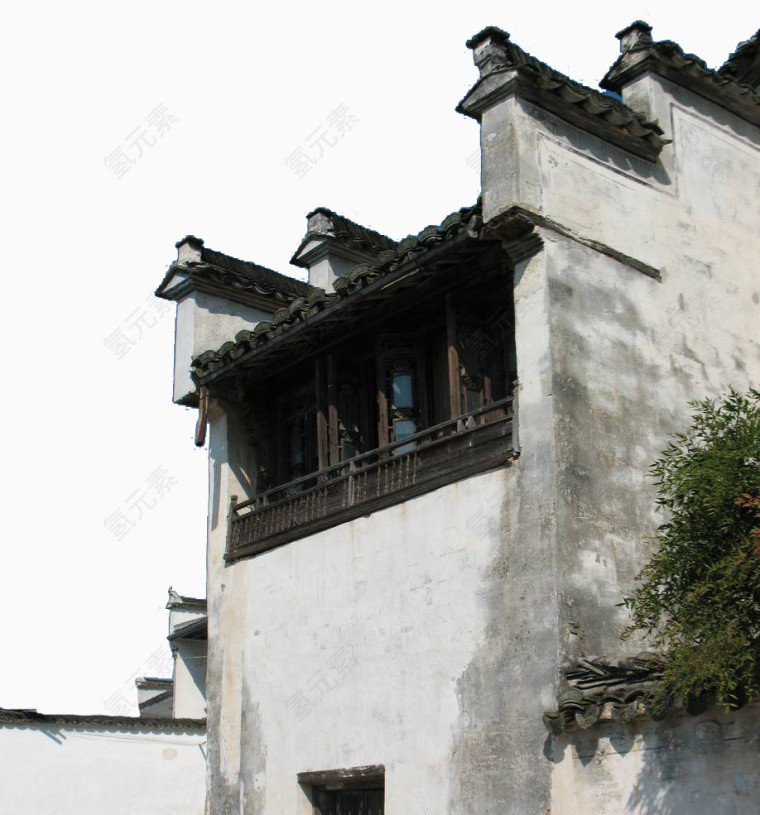 徽式建筑设计素材免抠免费下载