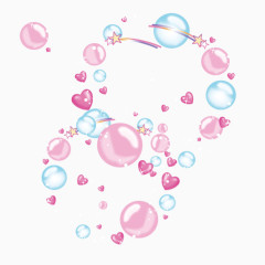 漂浮气泡爱心