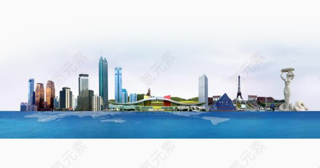 深圳主要建筑组合