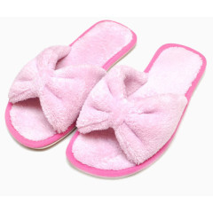 粉色棉拖