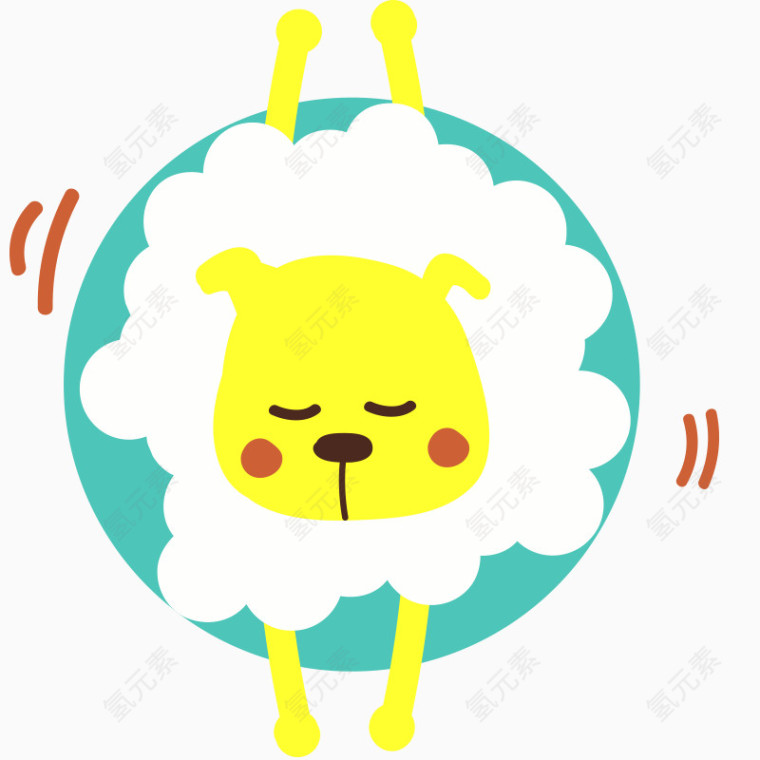 卡通 插画 母婴背景素材 可爱风格 童趣 动物 贴纸 动物园 动物头像