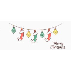 一串圣诞挂饰