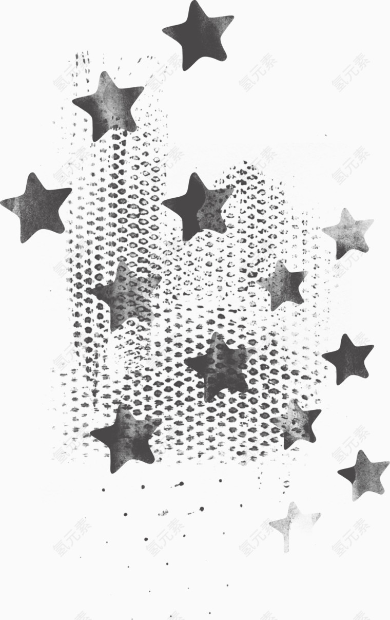 星星抽象画