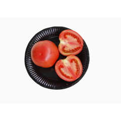 一盘鲜美西红柿