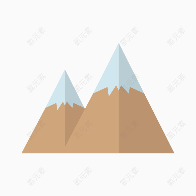 矢量扁平化山脉
