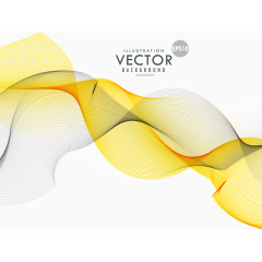 矢量彩色渐变烟雾飘带背景素材