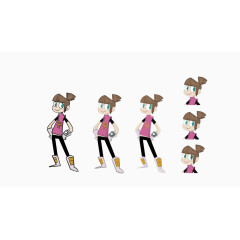 手绘形象上色过程