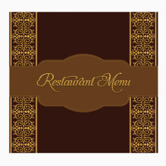 西餐厅菜单封面创意logo