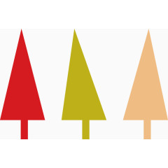 几何圣诞树图片