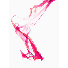 红色飘动的丝带