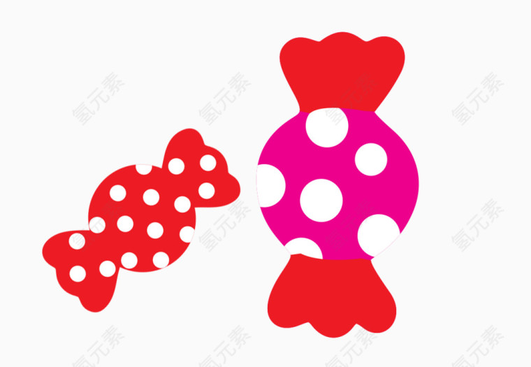 卡通糖果 糖 彩色糖