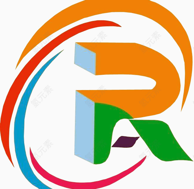 R字母商标设计