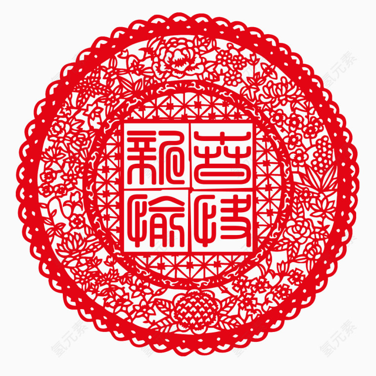 窗花剪纸图案