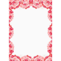 玫瑰花边框