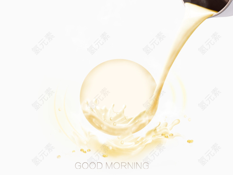 倒出来的豆浆