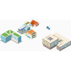 建筑高楼城镇都市地产