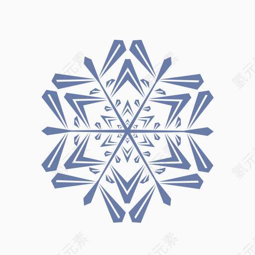 鳞片雪雪花片状矢量包体积1