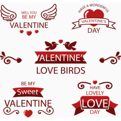 红色可爱花纹装饰