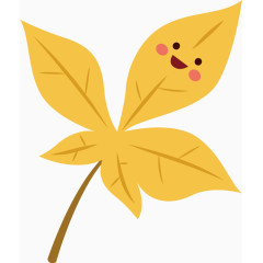 矢量秋季可爱枫叶