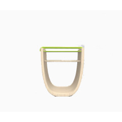 简约木色椅子正面