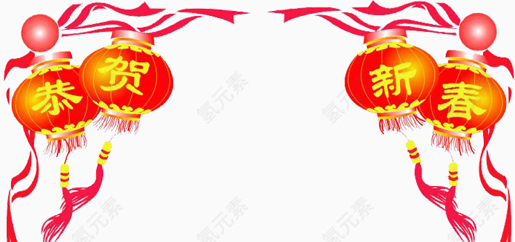 春节灯笼图